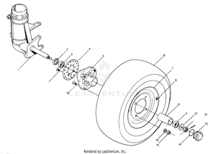 Front Wheel Assembly Big Boss 4x6 Updated 2-91 (4919801980017a) Schematic