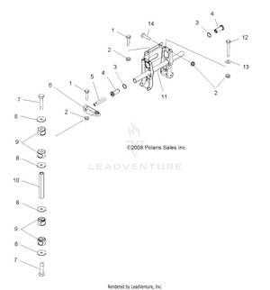 Suspension, Torsion Bar - A09cl76aa (49atvtorsion096x6) Schematic