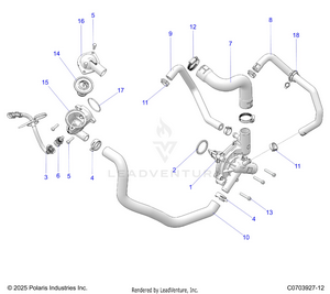 Engine, Waterpump And Bypass Schematic