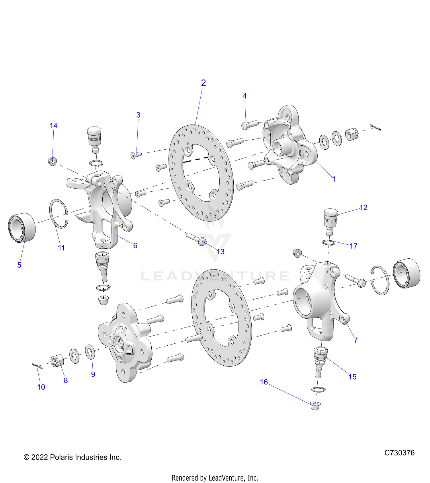 SUSPENSION, FRONT HUB - R26T6E99NJ (C730376)