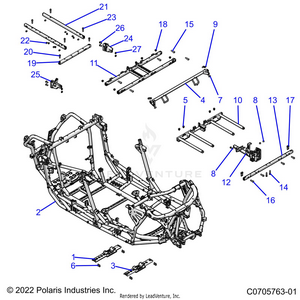 Chassis, Main Frame And Skid Plates - Z22m4u92ap/bp (c0705763) Schematic