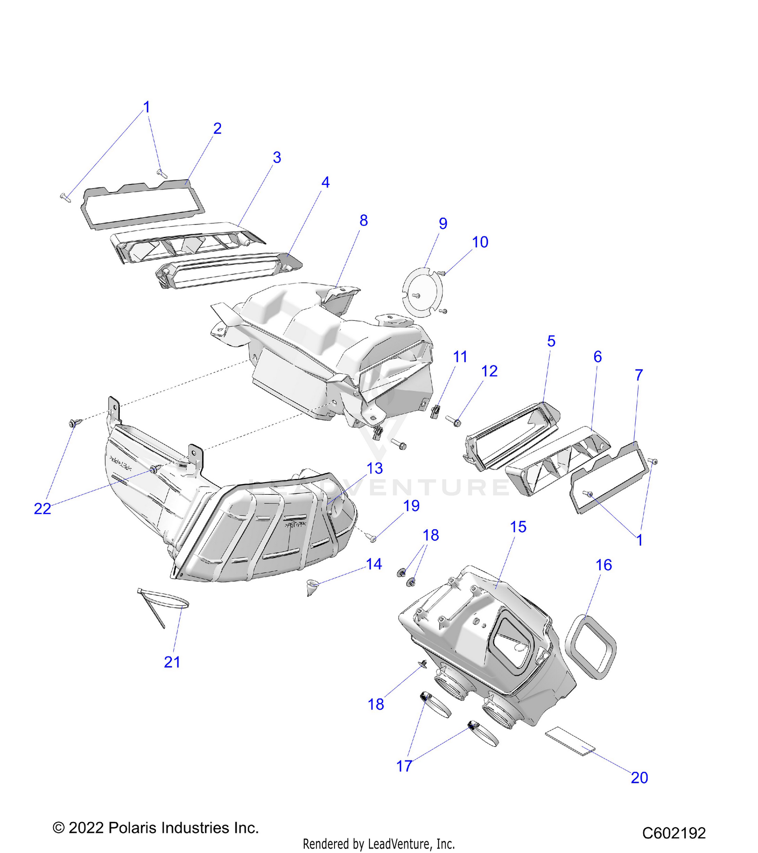 ENGINE, AIR INTAKE SYSTEM - S26TLC9BS/TLR9BS/BEL (C602192)