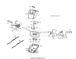 Steering, Handlebar - A09fa09aa/ab (49atvhandlebar08sp90) Schematic