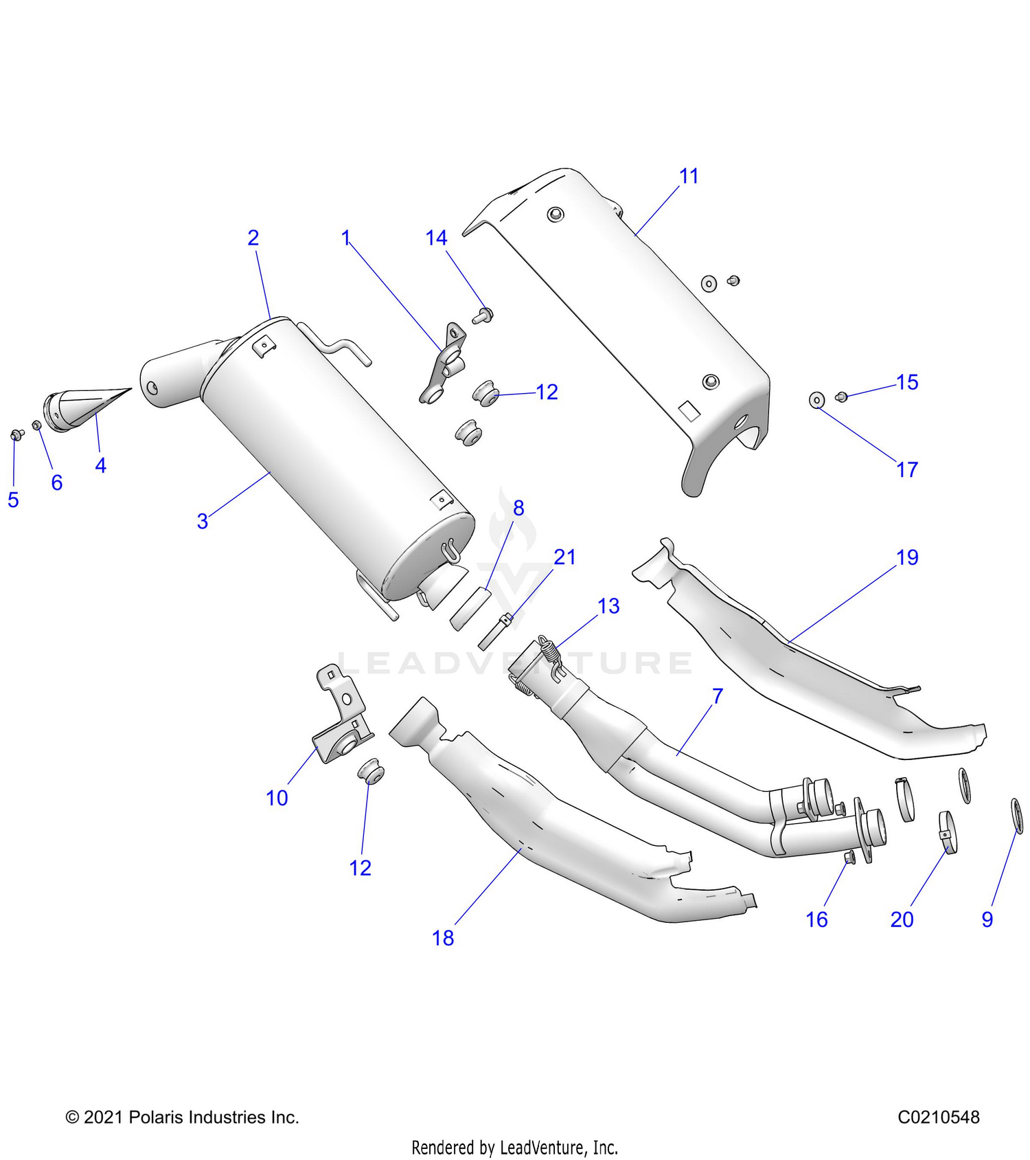 ENGINE, EXHAUST - A26SXZ85A9/AN/AZ (C0210548)