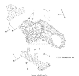 Drive Train, Main Gearcase Mounting - A09lh46aq/ax/az (49atvgearcasemtg08sp4) Schematic