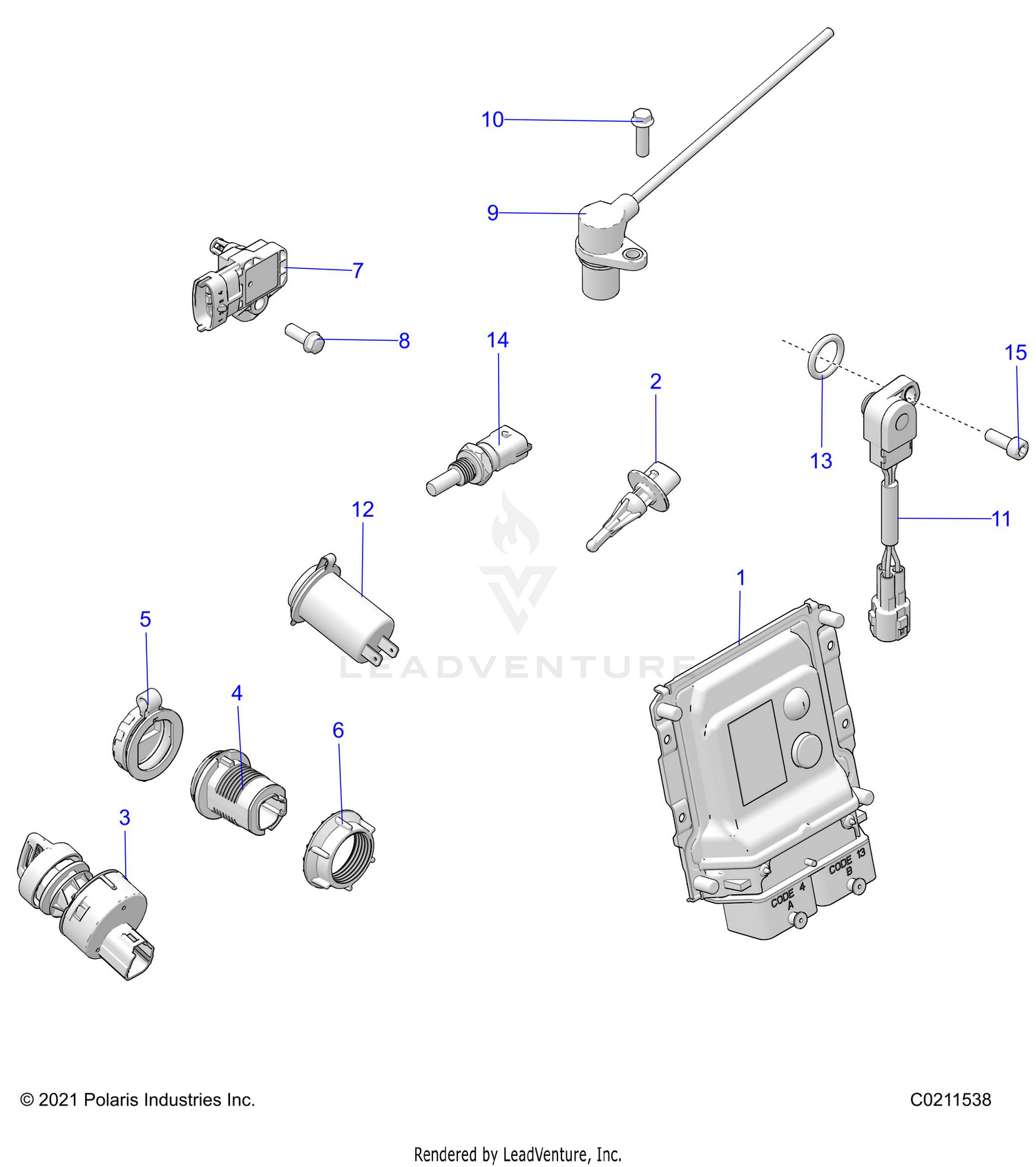 ELECTRICAL, SWITCHES, SENSORS, ECU and CONTROL MODULES - A26SXZ85A9/AN/AZ (C0211538)