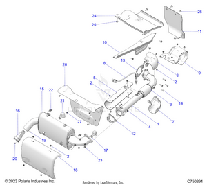 Engine, Exhaust - Z25x4e92a4/b4 (c750294) Schematic