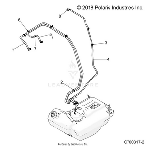 Body, Fuel Lines, Std.  - Z20pal92ag/ap/lg (c700317-2) Schematic