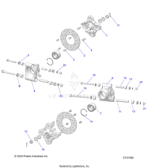 Suspension, Rear Carrier - R25rry99as/bs/al/bl/ap/bp/a9/b9/af/bf/ak/bk (c731082) Schematic