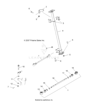 Steering, Steering Post - A12ea32aa (49atvsteering08scram) Schematic