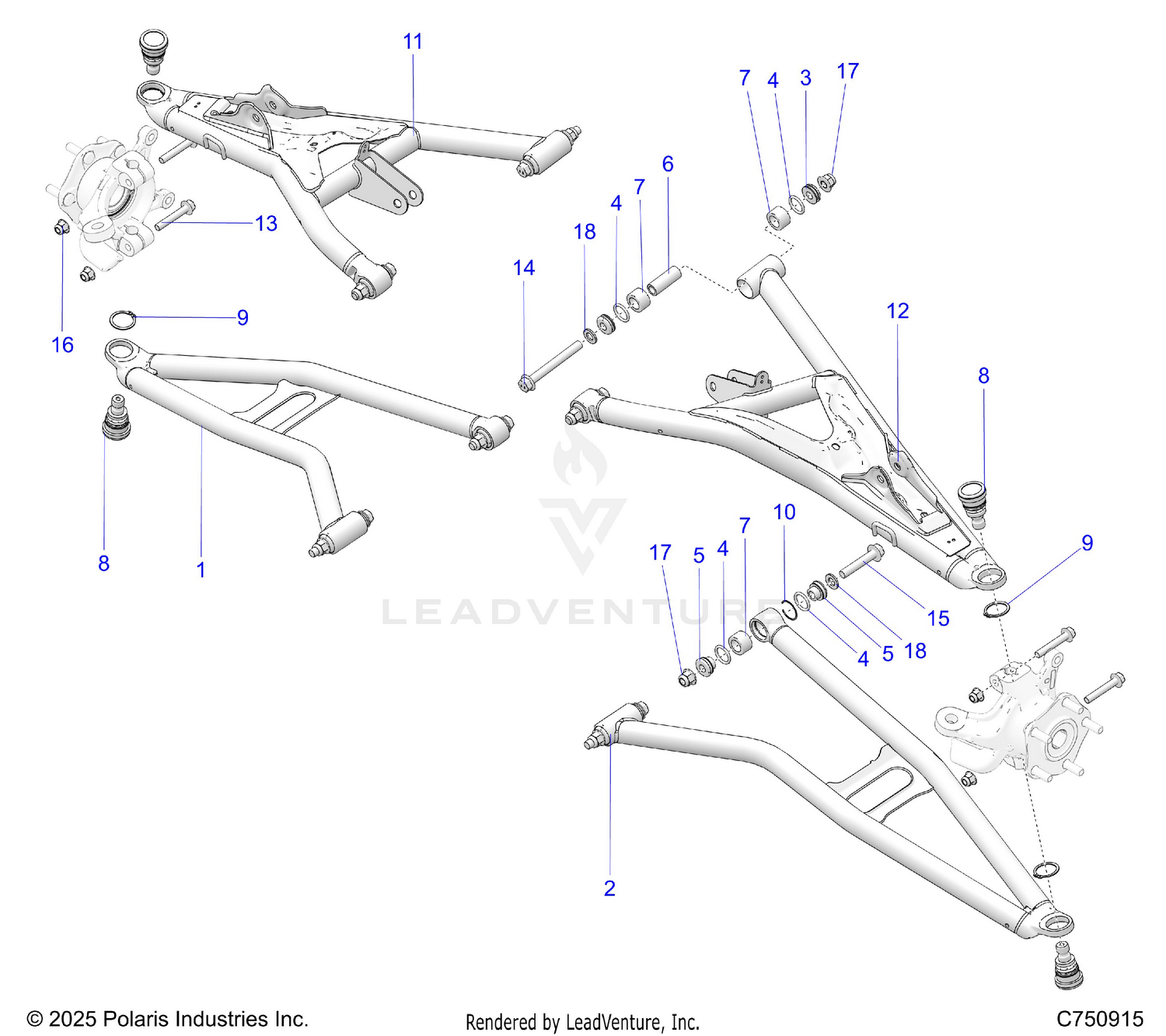 SUSPENSION, FRONT CONTROL ARMS - Z26NMY99A4/B4/A6/B6 (C750915)