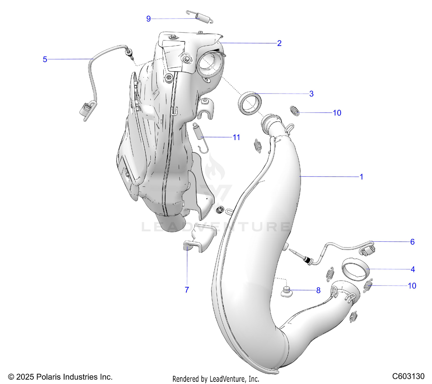 ENGINE, EXHAUST - S26AJB6RSL/REL/AJE6RSL (C603130)