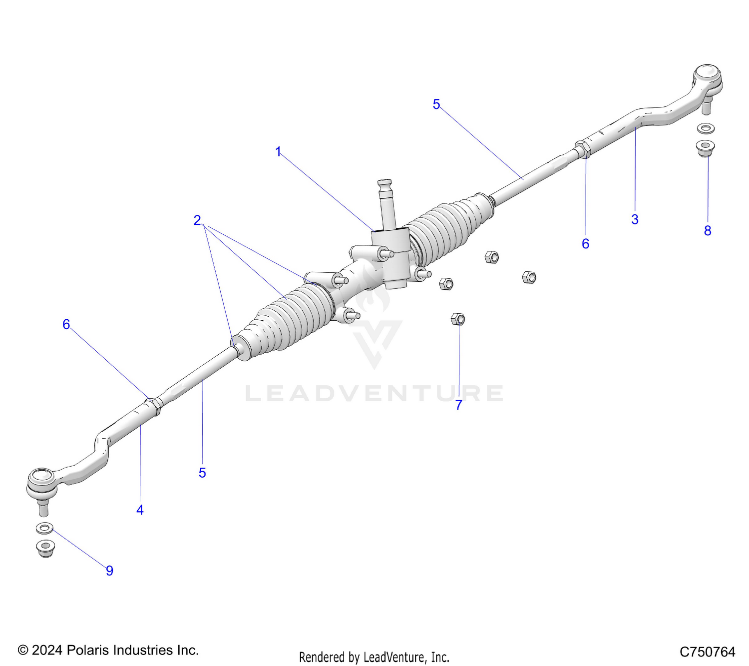 STEERING, GEAR BOX - Z26XPD92AN/BN/AH/BH (C750764)