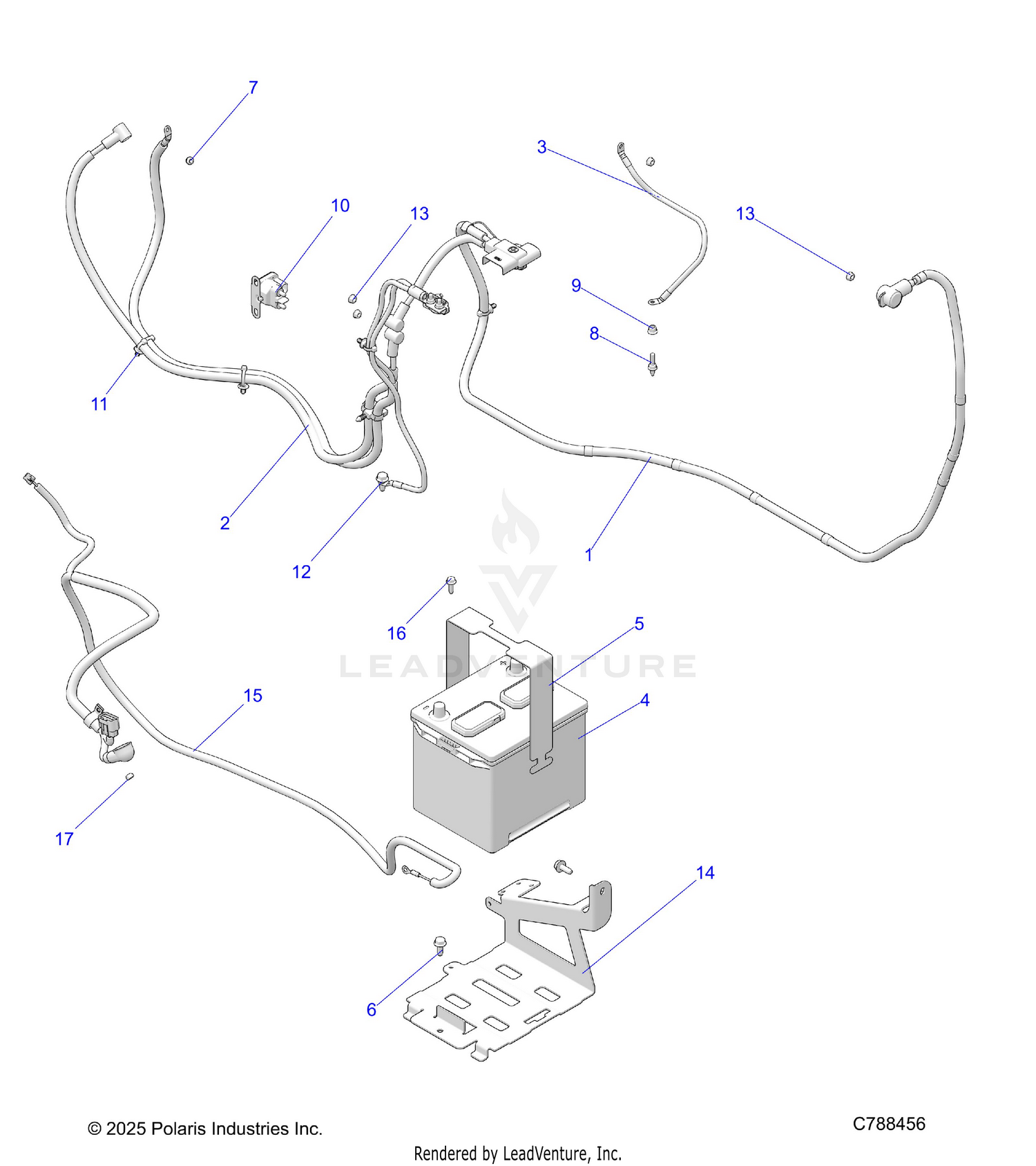 ELECTRICAL, BATTERY - R26RRU99A9/AF/AH/AB/AS/B9/BF/BH/BB/BS (C788456)