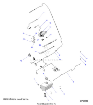 Body, Water Bottle Pump Asm And Wiper Kit - R25rry99as/bs/al/bl/ap/bp/a9/b9/af/bf/ak/bk (c733222) Schematic