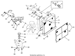 Cooling System  Sportsman 500 W97ch50a (4939993999a013) Schematic
