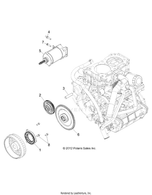 Engine, Starter And Drive - R13jt9efx (49rgrstartingmtr13rzrxp4) Schematic