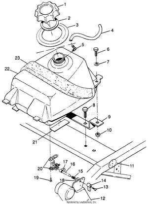 Fuel Tank Sport 400l W97ba38c And Trail Blazer W97ba25c (4940124012a013) Schematic