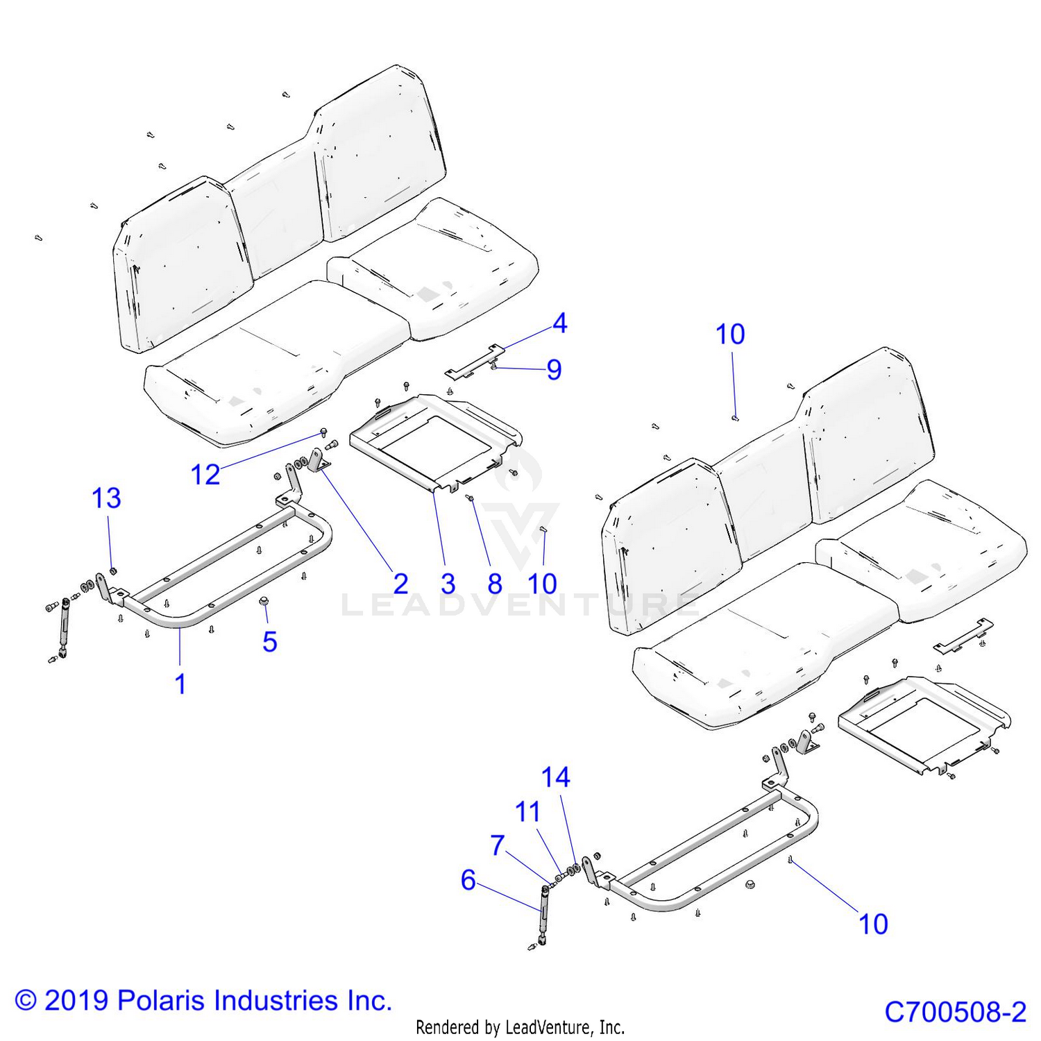 BODY, SEAT MOUNTING - D21BEP99A4/B4/GP99A4 (C700508-2)