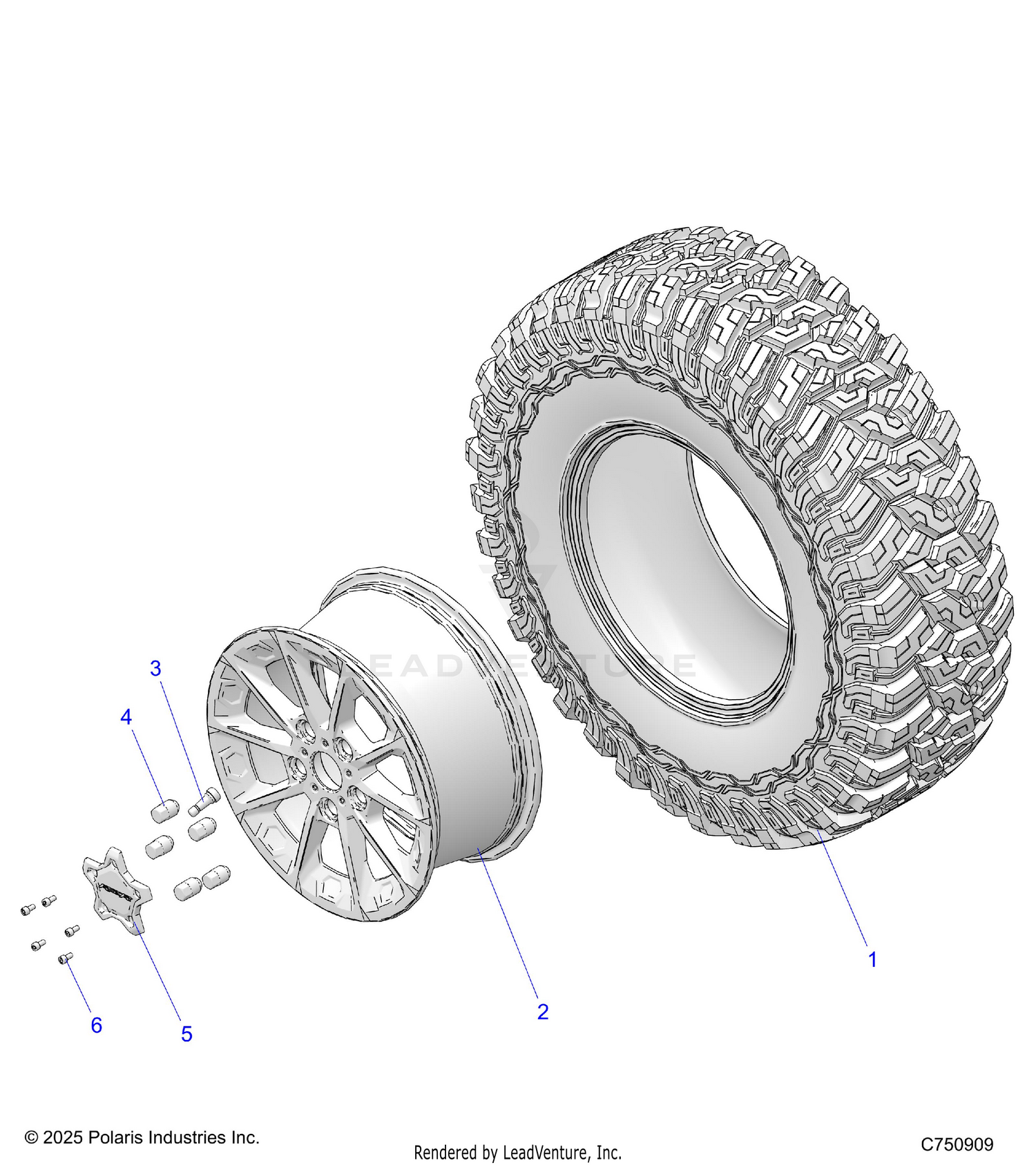 WHEELS, FRONT - Z26NMY99A4/B4/A6/B6 (C750909)