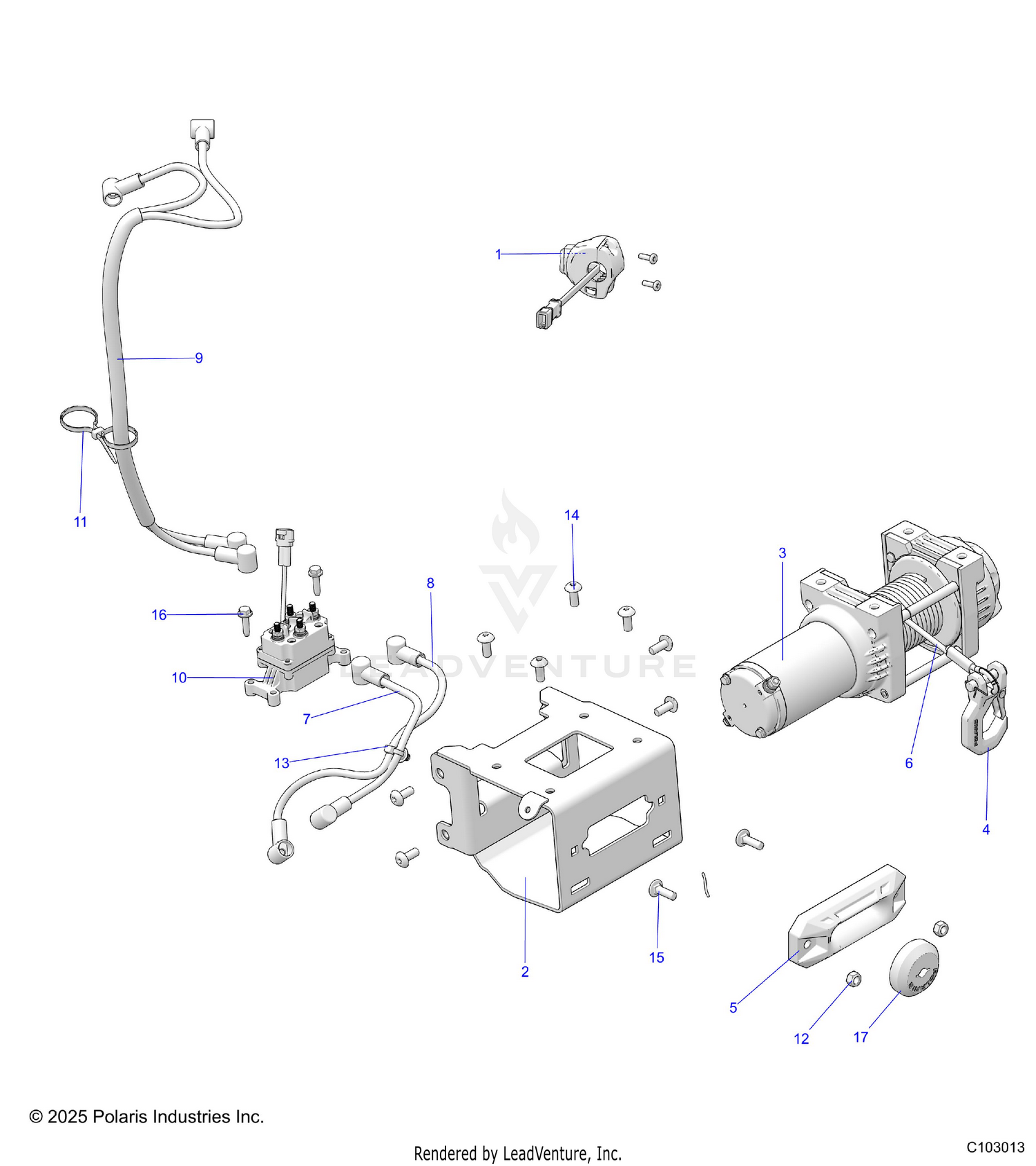 CHASSIS, WINCH - A26SZE57CL/EL (C103013)