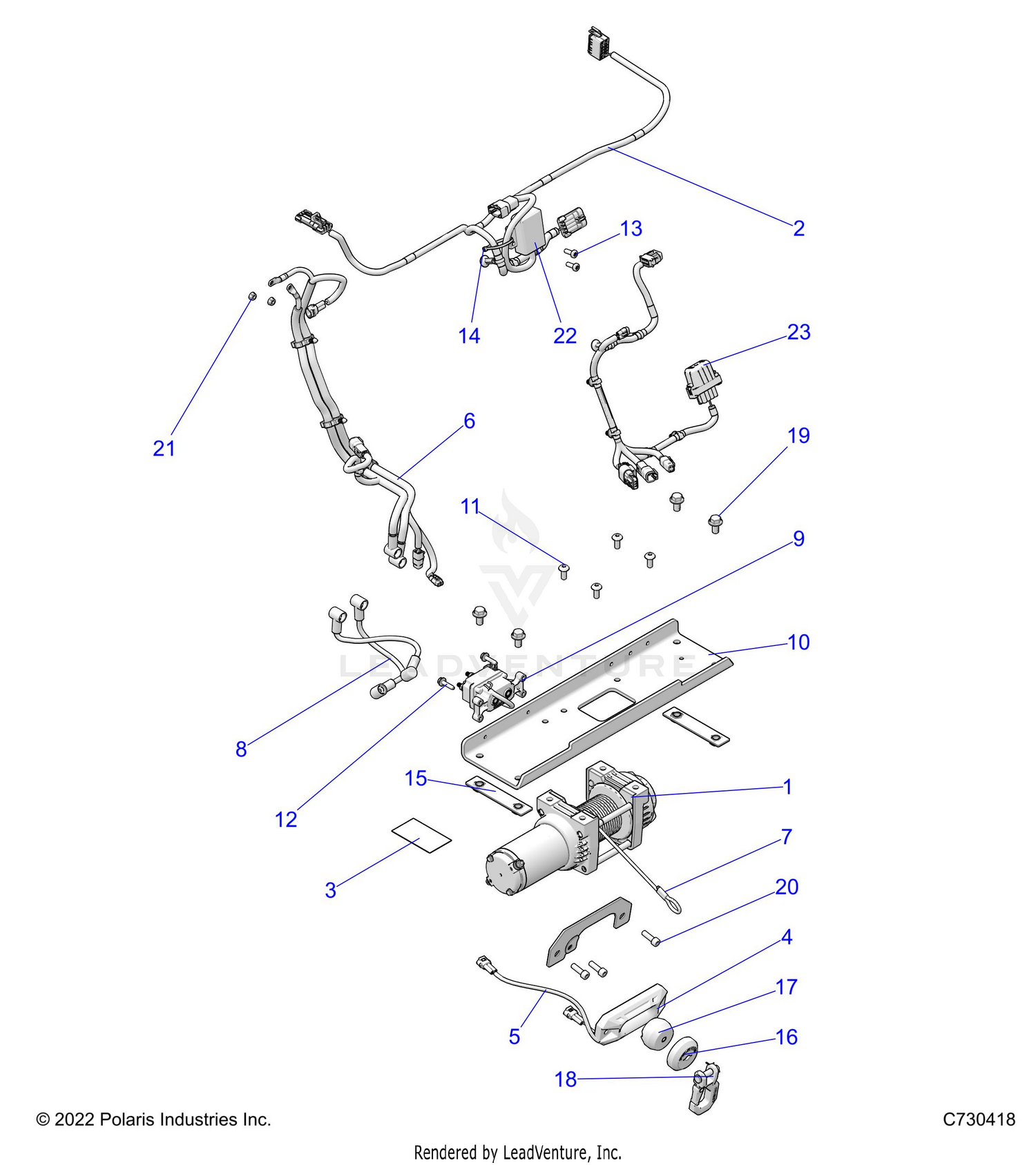 BODY, WINCH - R26MAU57CP/EP (C730418)