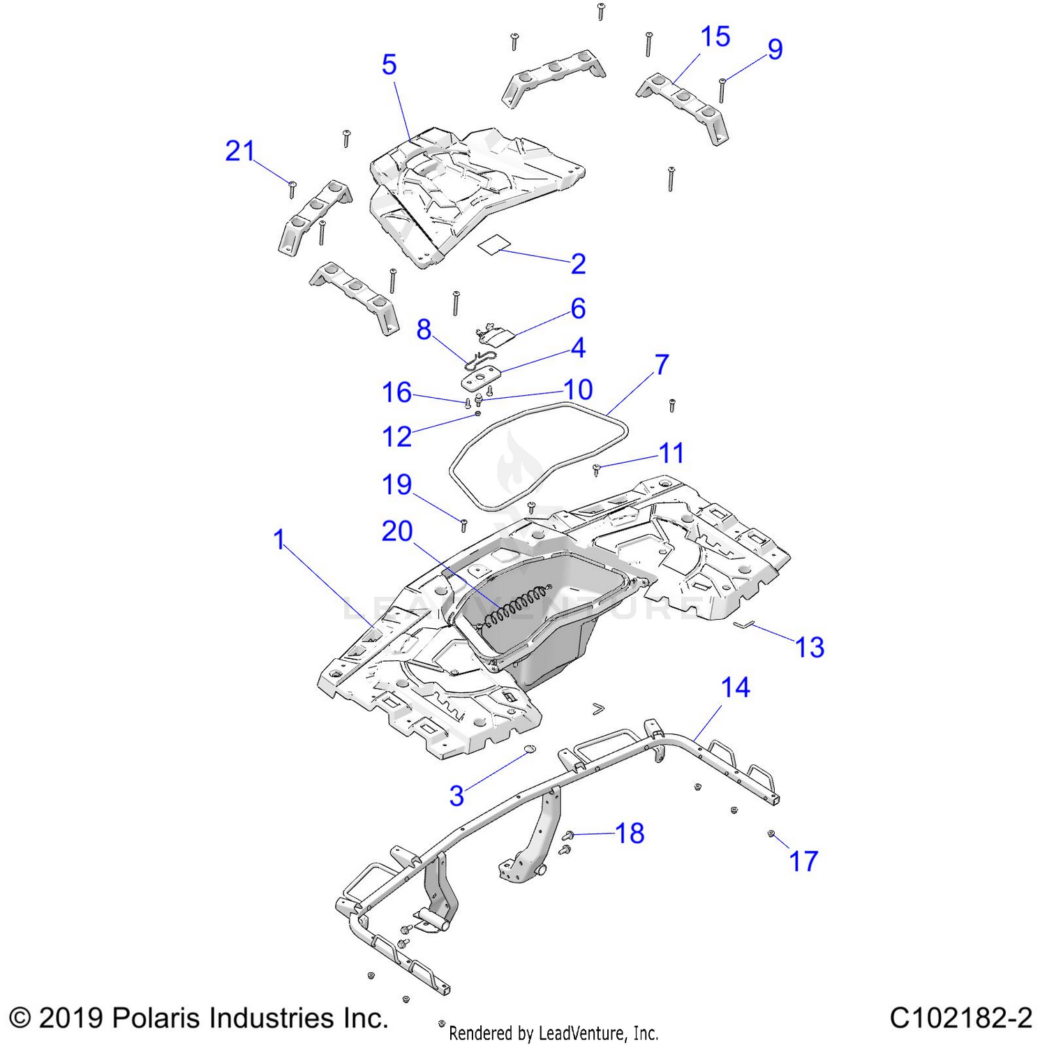 BODY, REAR RACK - A26SLE95PF (C102182-2)