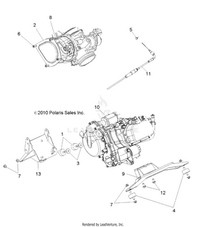 Engine, Mounting - R12th76/th7e/tx7e All Options (49rgrenginemtg11800crew) Schematic