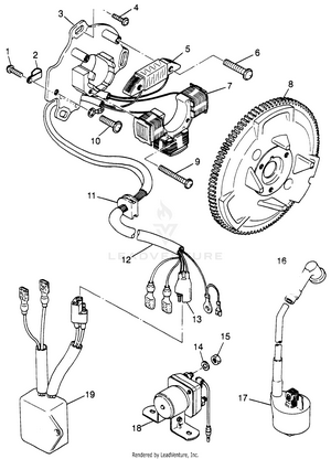 Magneto (sport) Sport 400l W97ba38c And Trail Blazer W97ba25c (4940124012d010) Schematic