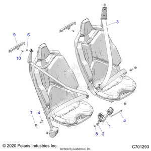 Body, Seat Belt Mounting, Front, Standard -z21r4e92ag/as/bg/bs (c701293) Schematic