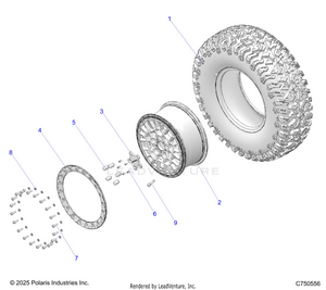 Wheels, Front/rear - Z25r4d2kak/bk/aj/bj/am/bm (c750556) Schematic