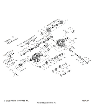 Drive Train, Main Gearcase Internals Schematic