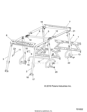 Chassis, Cab Frame - R18rne57nv (701832) Schematic