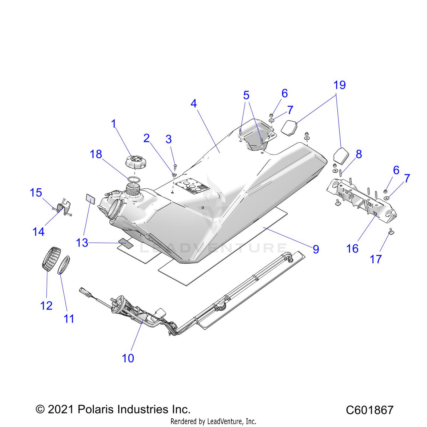 FUEL SYSTEM, FUEL TANK ASM. - S24TLF6RS (C601867)
