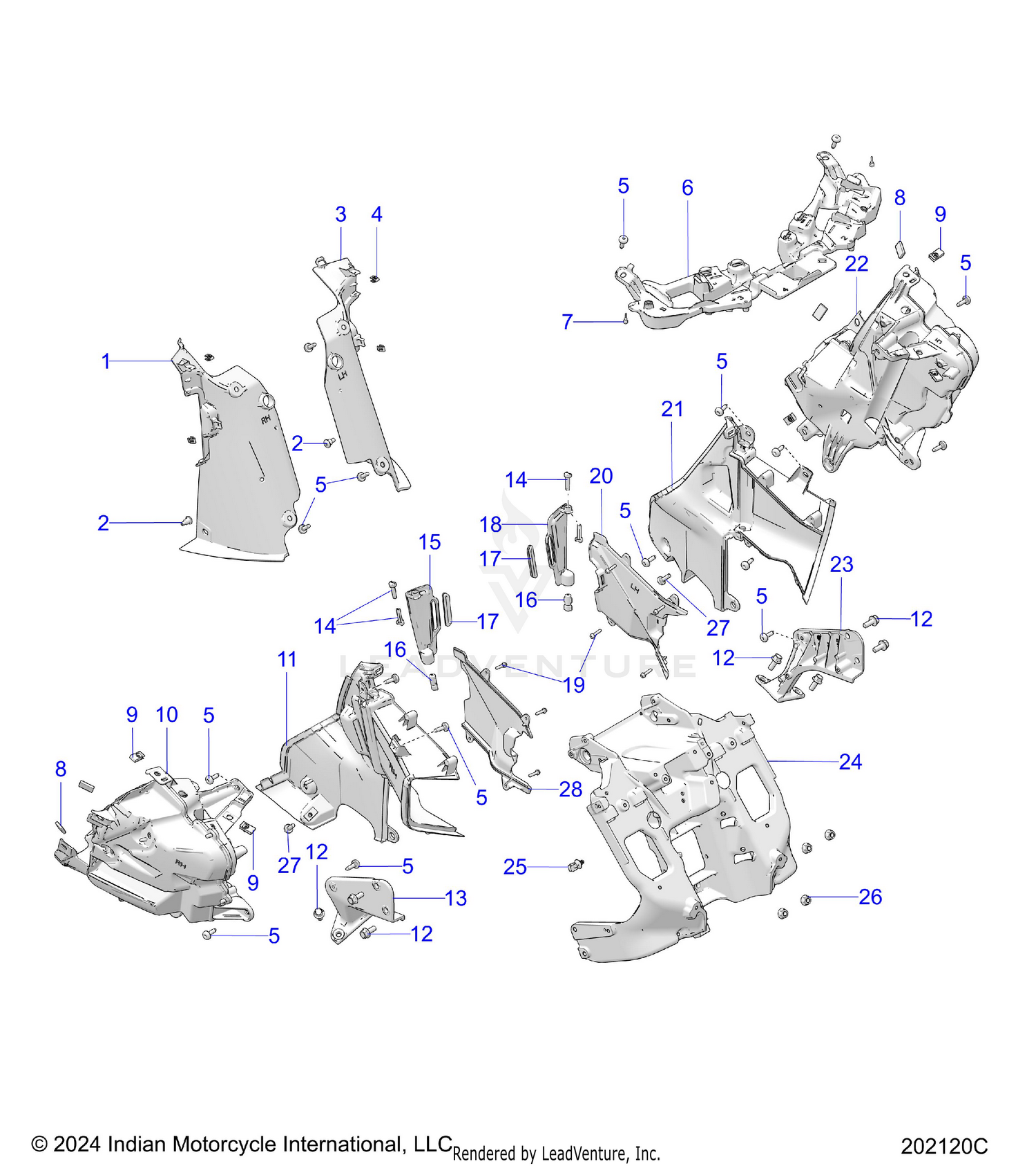 BODY, FAIRING ASM 2 - N26LDRRR ALL OPTIONS (202120C)