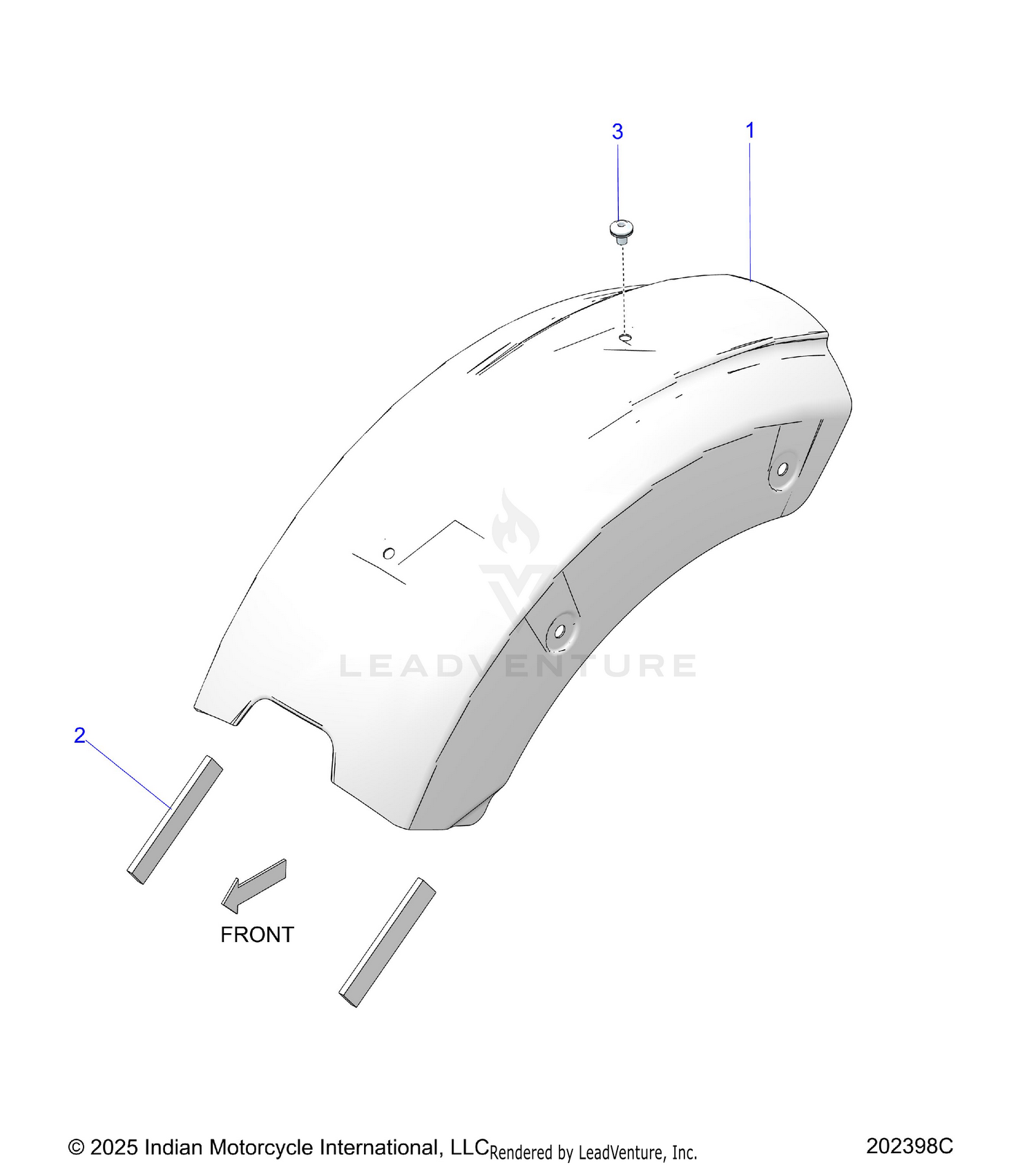 BODY, FENDER, REAR - N26STC76/STD76 (202007C)