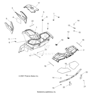 Body, Front Cab And Front Box Cover - A09lh46aq/ax/az (49atvcab08sp300) Schematic
