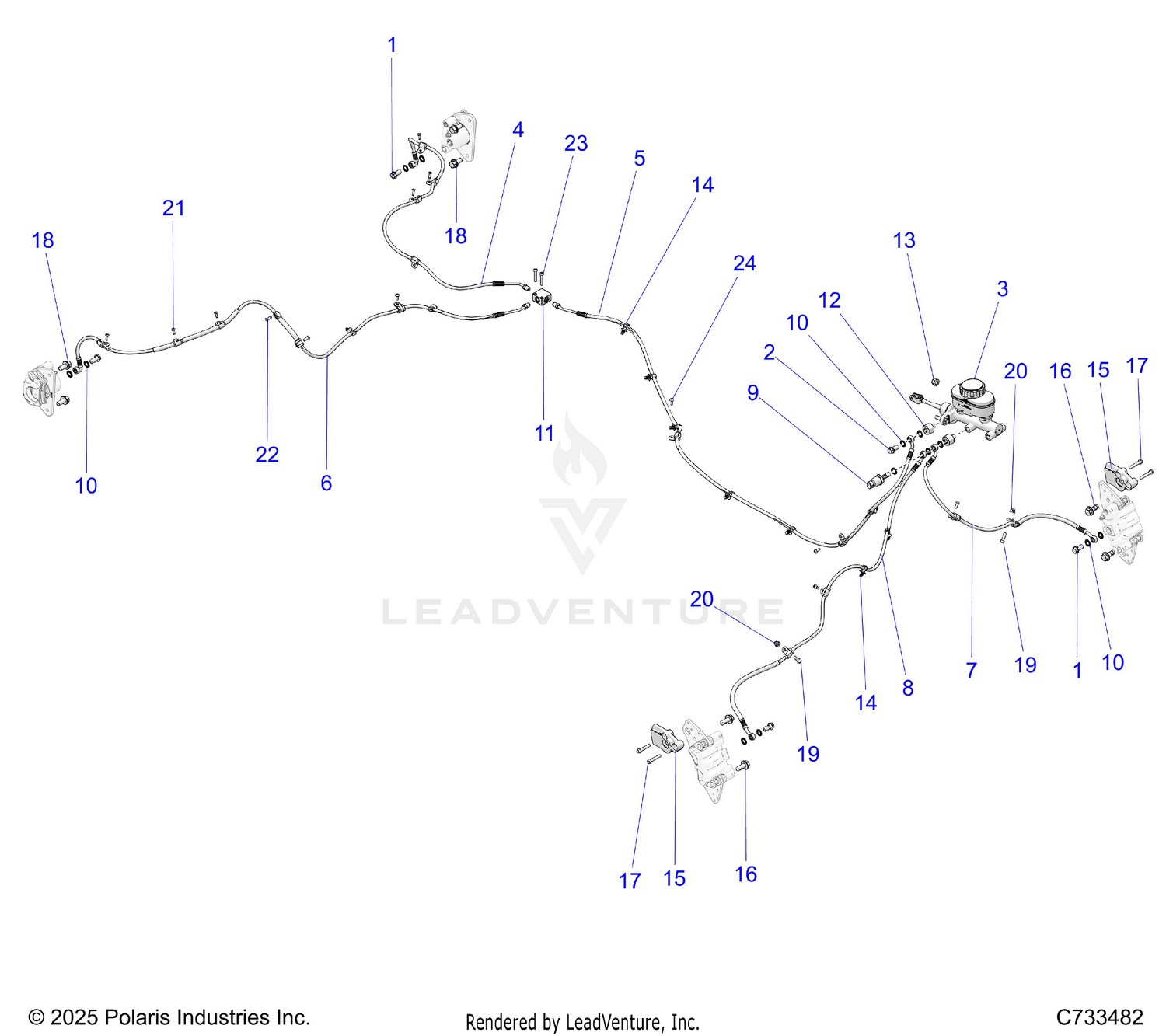 BRAKES, BRAKE LINES AND MASTER CYLINDER - R26RRU99FP (C733482)