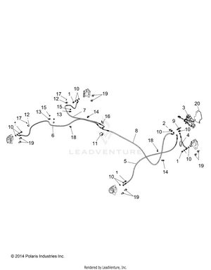 Brakes, Brake Lines And Master Cylinder - R15rma57fa (49rgrbrakelines15570) Schematic