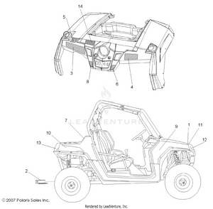 Decals - R08vh76ad/ag (49rgrdecal08vista) Schematic