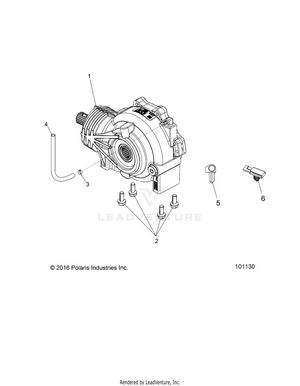 Drive Train, Front Gearcase Mounting - A17dae57am (101130) Schematic