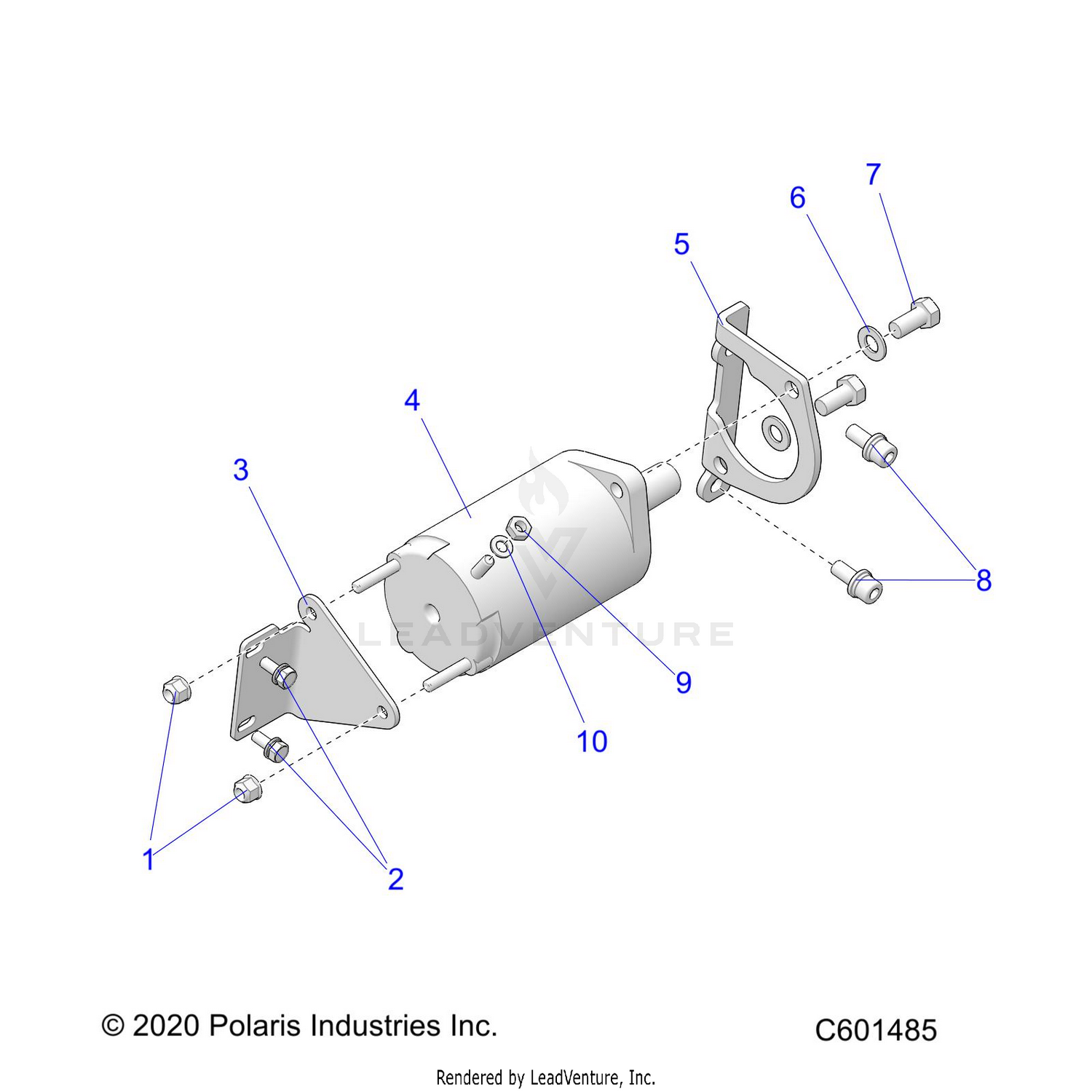 ENGINE, STARTER MOTOR - S22CBA5TSL (C601485)