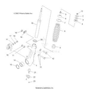 Suspension, Front Strut - A08dn50af/as/aw/az (49atvstrut08x2500quad) Schematic