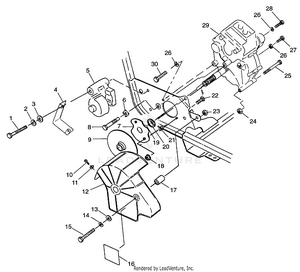 Gearcase/brake Mounting Magnum 2x4 W97aa42a (4940704070b014) Schematic