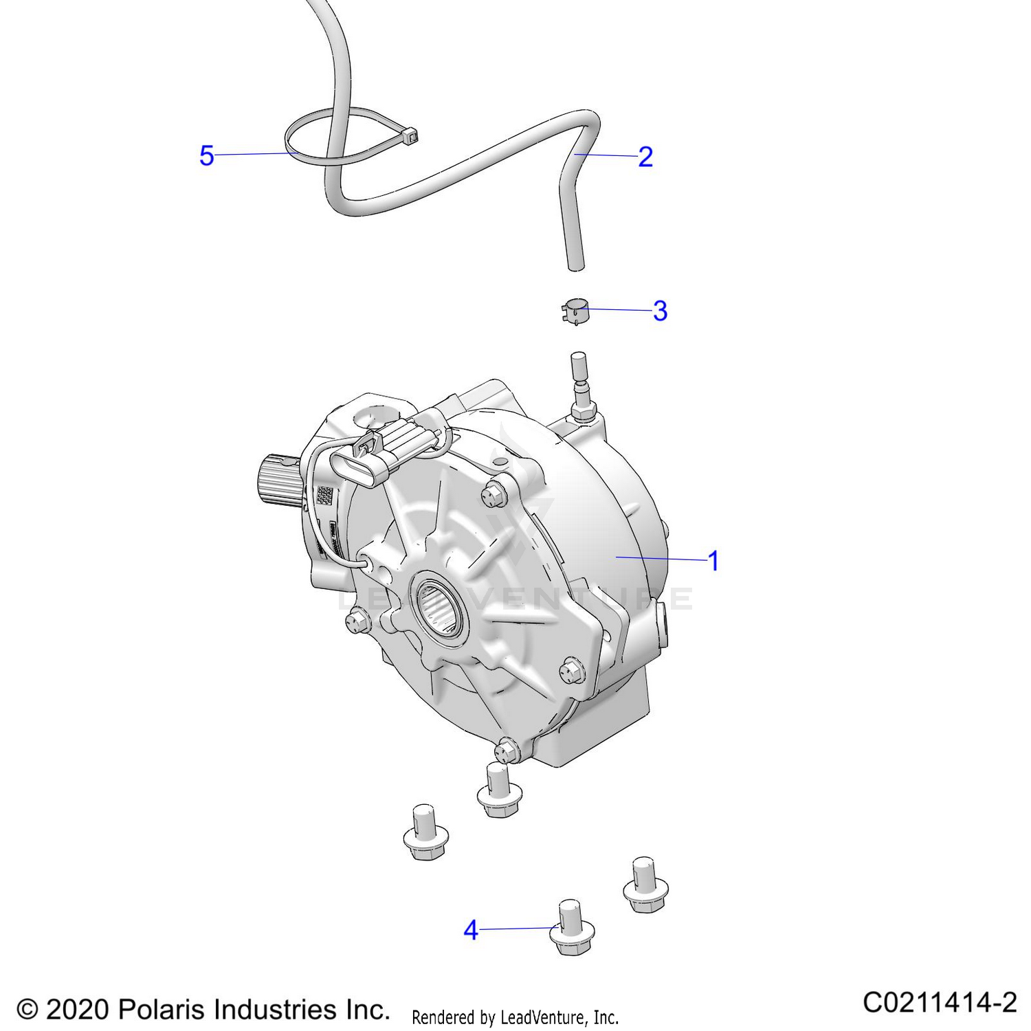 DRIVE TRAIN, FRONT GEARCASE MOUNTING - A26SZE57CL/EL (C0211414-2)