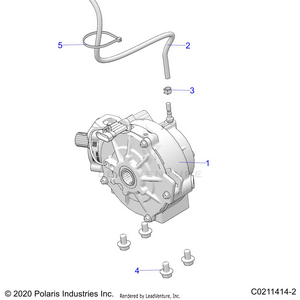 Drive Train, Front Gearcase Mounting - A21sez57am/an/bm/bn (c0211414-2) Schematic