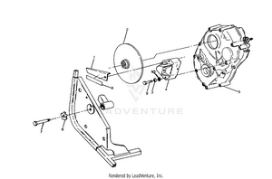 Rh Gearcase And Brake Mounting 250  2x4 - Update (4919781978029a) Schematic