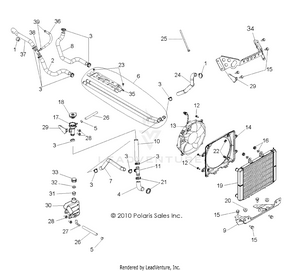 Engine, Cooling System - R11vh76/vy76 All Options (49rgrcool11rzrs) Schematic