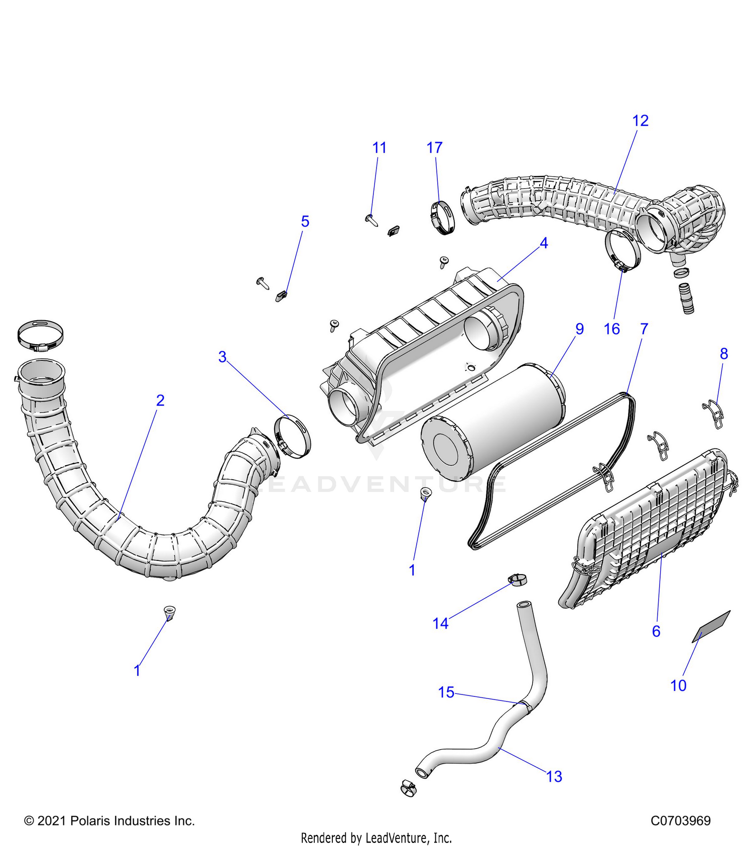 ENGINE, AIR INTAKE SYSTEM - Z26NEX99A4/B4/A6/B6 (C0703969)