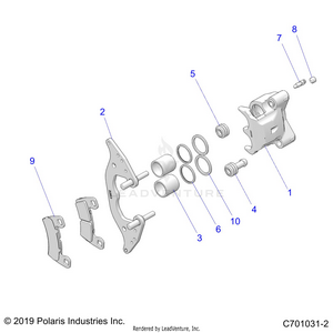 Brakes, Front Caliper - Z24ase87a5 (c701031-2) Schematic